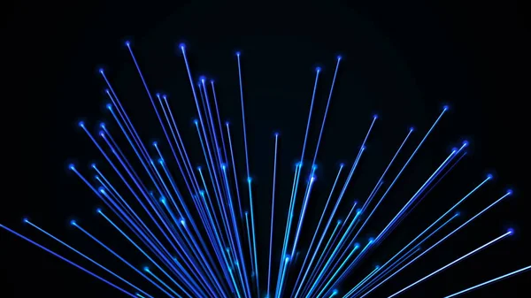 Abstract Background Optical Fibers Rendering — Stock Photo, Image