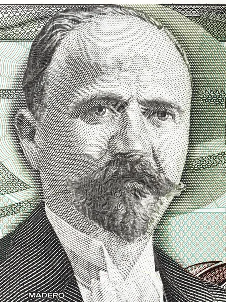 Francisco Ignacio Madero Retrato Del Viejo Dinero Mexicano —  Fotos de Stock