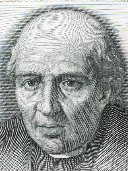 Miguel Hidalgo Costilla Portret Meksykańskich Pesos — Zdjęcie stockowe