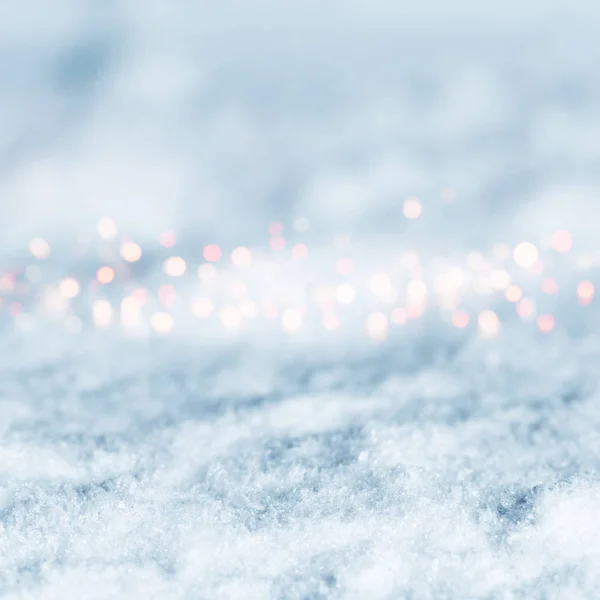 Téli Bokeh Háttér Karácsony — Stock Fotó
