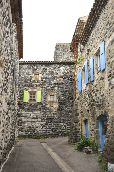 Альба Ромайн Маленьке Середньовічне Місто Франції — стокове фото