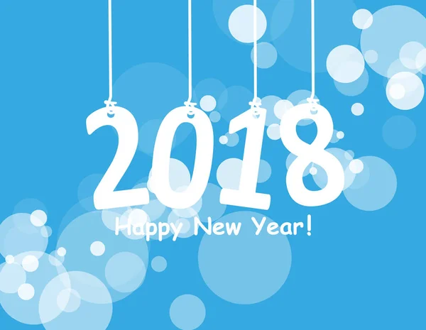 Libro Blanco 2018 Origami Card Background Feliz Año Nuevo Feliz — Foto de Stock