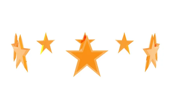 Estrellas Con Cinco Proezas Liberadas —  Fotos de Stock