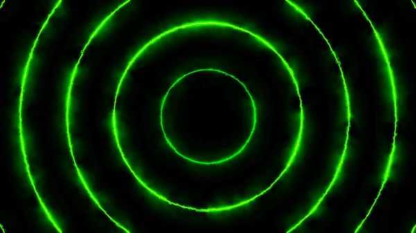 Abstract animated background with energy circles. 3d rendering
