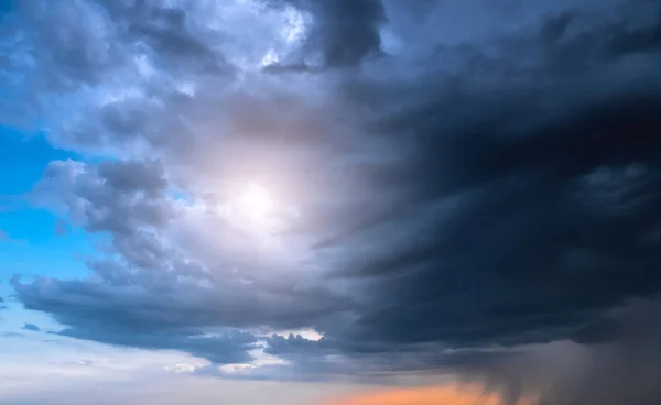 Πανόραμα Πανόραμα Καλοκαίρι Εξωτερική Του Ουρανού Και Σύννεφα — Φωτογραφία Αρχείου