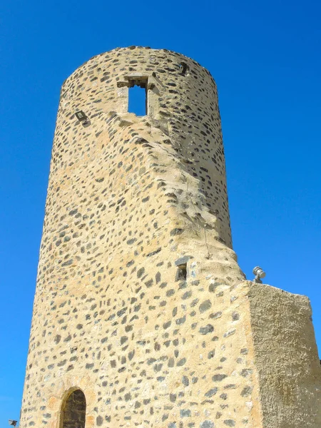 Turm Einem Alten Dorf Der Ardeche — Stockfoto