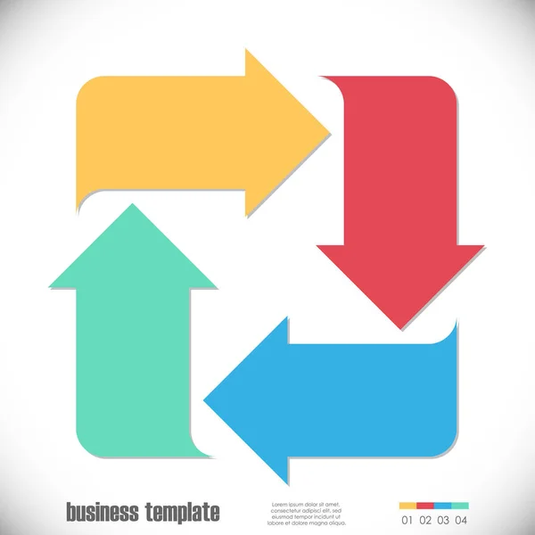 Colored Template Business Info Graphic Different Options Showing Team Work — Stock Photo, Image