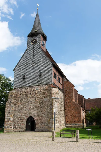 Templom Mezei Kövek Zarrentin Mecklenburg — Stock Fotó