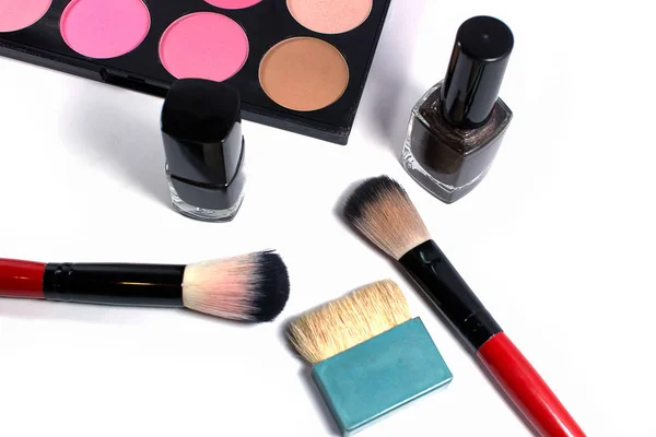 Cosmetici Donne Utilizzati Nella Vita Quotidiana — Foto Stock