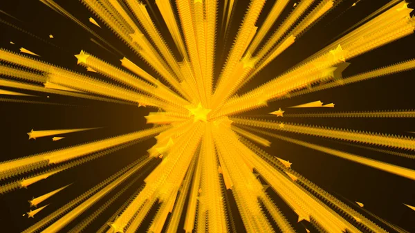 Abstract Background Stars Explosion Rendering — Stock Photo, Image