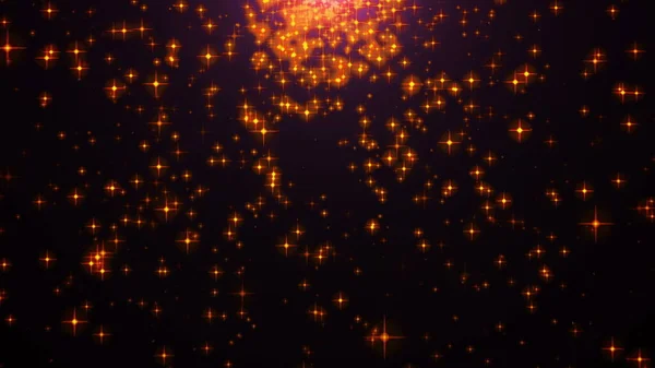Absztrakt Háttér Ünnepe Csillagok Narancssárga Téma Leképezés — Stock Fotó
