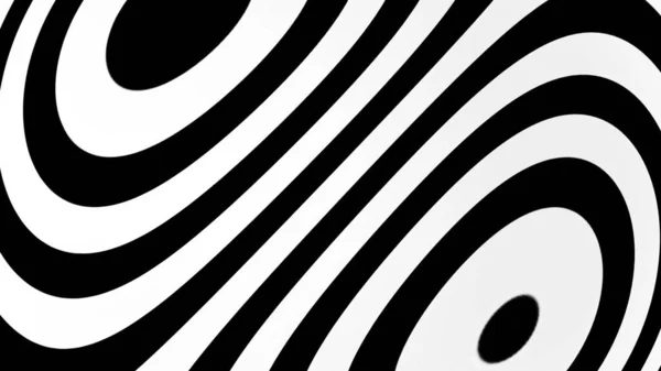 Fondo Abstracto Con Elementos Blanco Negro Fondo Hipnótico Renderizado — Foto de Stock