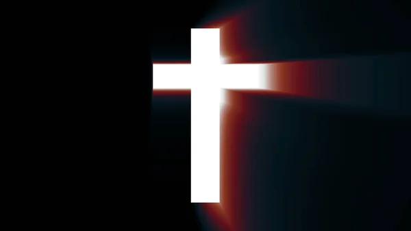 그리스도의 십자가 배경입니다 렌더링 — 스톡 사진