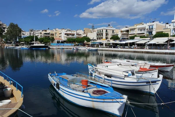 Lago Voulismeni Agios Nikolaos Creta — Foto de Stock