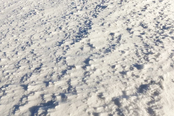 Neige Photographiée Hiver Qui Est Apparu Après Une Chute Neige — Photo