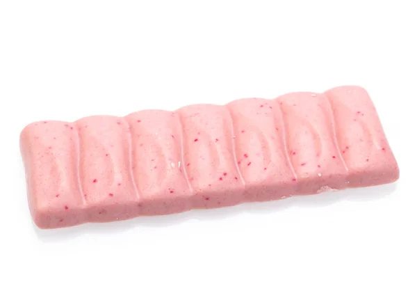白を基調とした美味しいピンクチョコレート — ストック写真