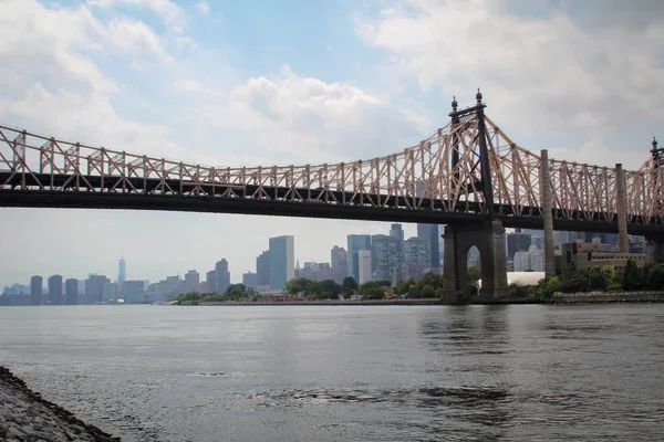 Widok Queensboro Most Nowy Jork — Zdjęcie stockowe