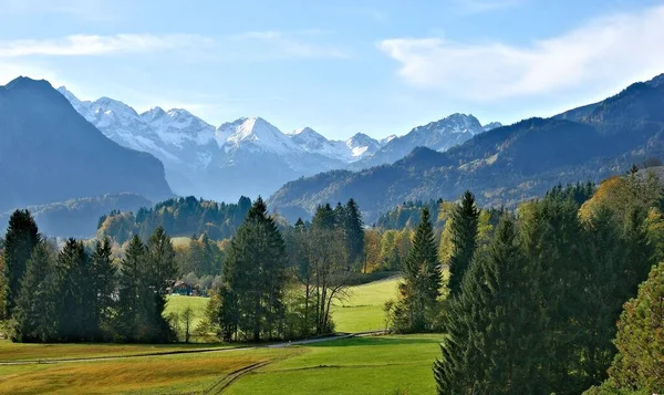 Vue Panoramique Sur Paysage Alpin Majestueux — Photo