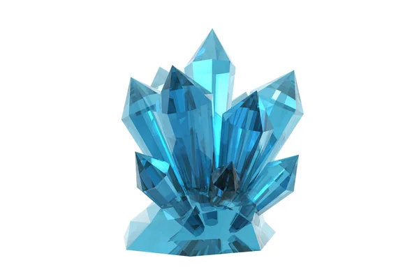 Bergkristall Med Kristallnålar — Stockfoto