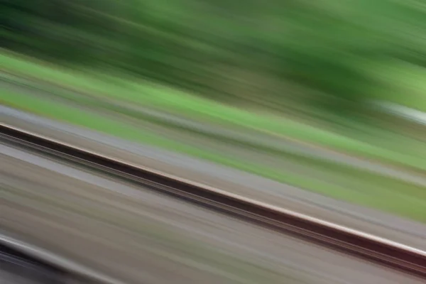 Motion Blur Wiper Rail Green Plants — Stock Photo, Image