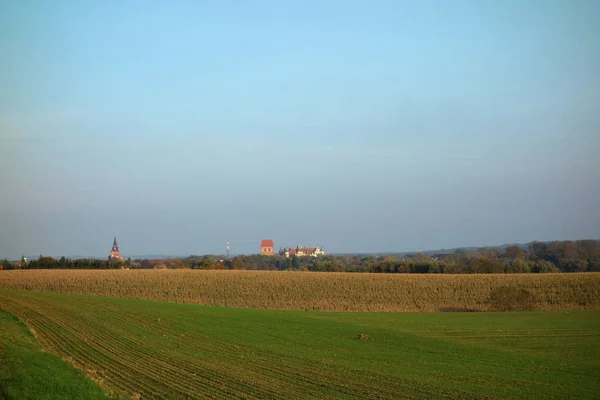 Vista Panoramica Sulla Campagna Attenzione Selettiva — Foto Stock