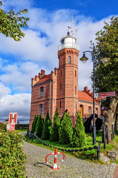 Leuchtturm Ustka Ostsee — Stockfoto