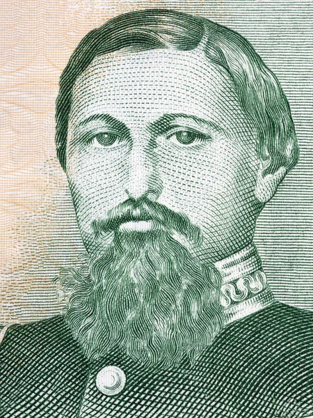 Jose Diaz Portré Paraguayi Pénzből — Stock Fotó