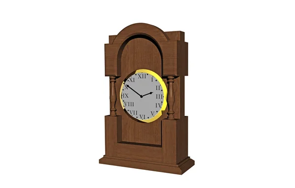 grandfather clock with large dial