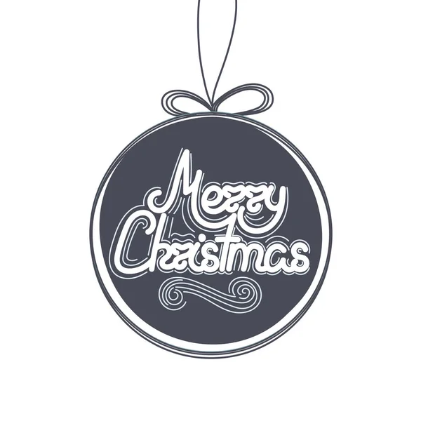 Lettering Christmas Toy Xmas New Year Holiday Doodle Hand Drawn — Stock Photo, Image