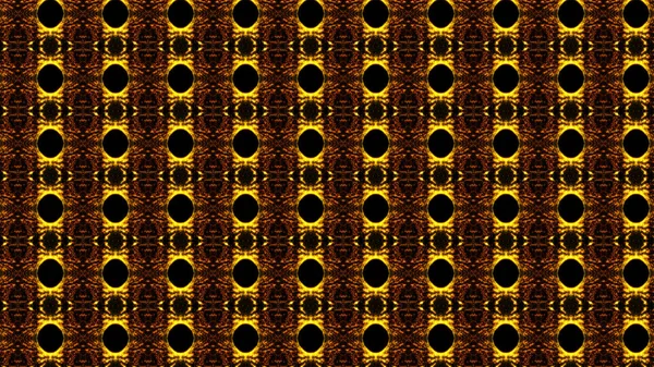 Χρυσό Καλειδοσκόπιο Αφηρημένα Φόντο Ψηφιακή Απεικόνιση Rendering — Φωτογραφία Αρχείου