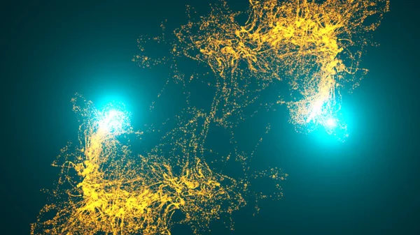 Abstract Background Particles Flares Rendering — Stock Photo, Image