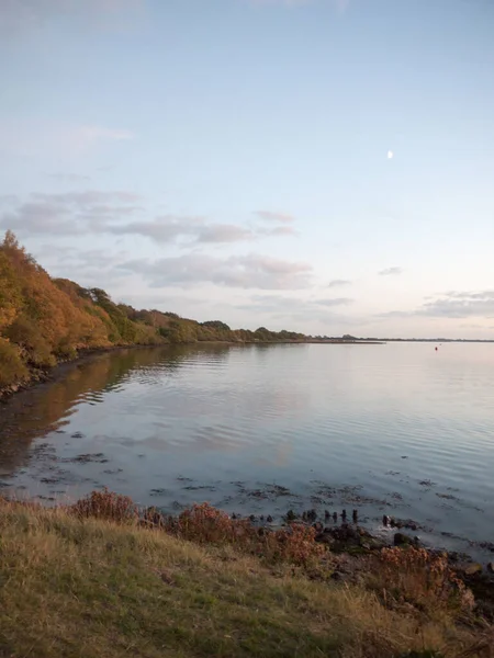 Magnifique Soirée Baie Scène Extérieur Vague Ondulations Vide Espace Ouvert — Photo