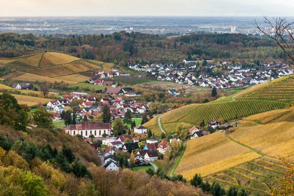 Vista Castelo Staufenberg Durbach — Fotografia de Stock