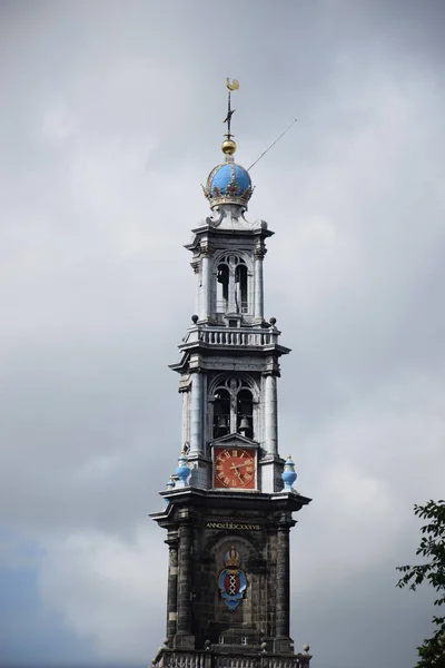 Amsterdam Holland Niederland Westerkerk Kirche Turm Architektur Gebäude — Stockfoto