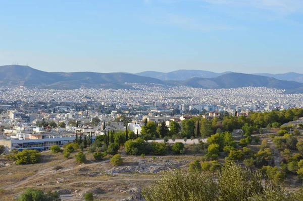 Афіни Місто Греція Вид Архітектура Місто Подорожі Пейзаж — стокове фото