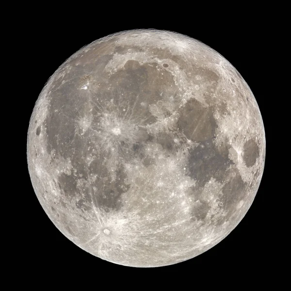 Luna Nel Cielo Notte Lunare — Foto Stock
