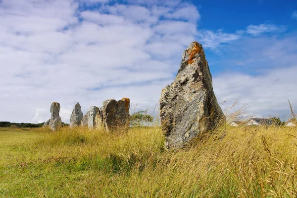 Stenen Rijen Van Lagatjar Crozon Schiereiland Brittany Alignements Lagatjar Crozon — Stockfoto