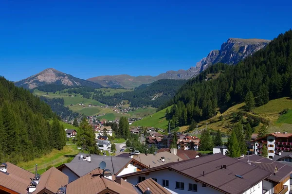 Groedner Vallei Selva Val Gardena Selva Alpen Dolomieten — Stockfoto