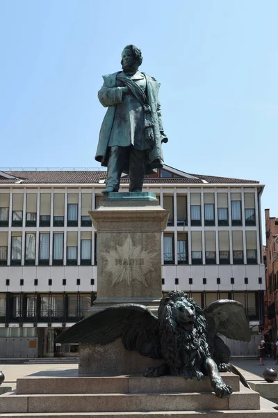 Pomnik Daniele Manin Wenecji — Zdjęcie stockowe