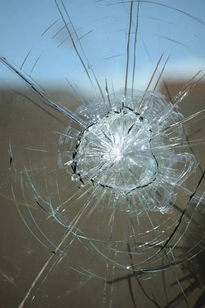 Broken Glass Water Window — Stock Photo, Image