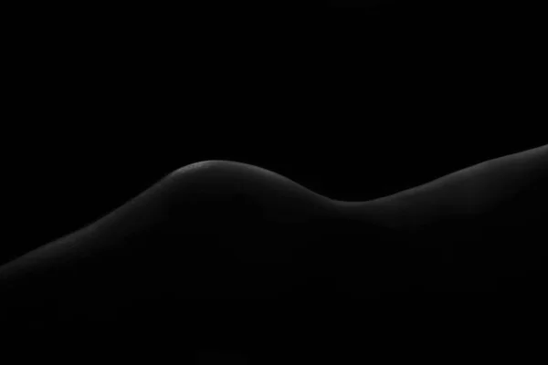 Silouette Naked Butt — Foto Stock
