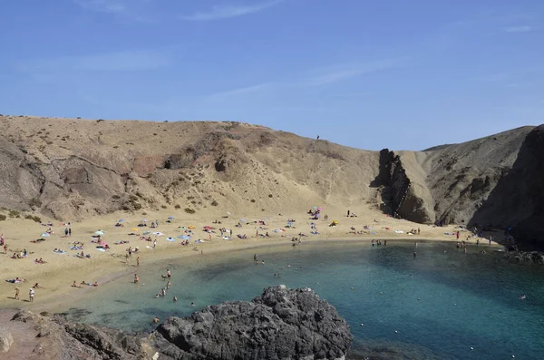 Playa Puerto Muelas Lanzarote — Stock Photo, Image