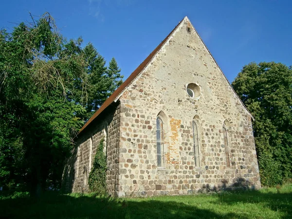 Protestan Köyü Kilisesi Herzfelde — Stok fotoğraf
