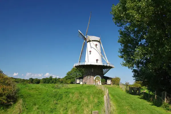 Väderkvarn Koe Veere Walcheren Zeeland Södra Nedre Delen Landet — Stockfoto