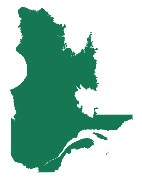 Karte Von Quebec Geographische Kartenillustration — Stockfoto