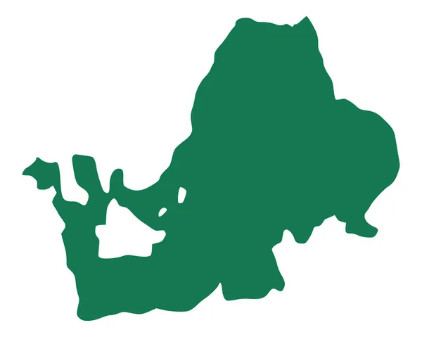 Карта Озера Чимезе Географічна Карта Ілюстрація — стокове фото