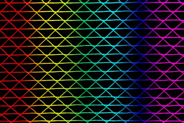 Network Colorful Plastic Black Background — Stock Photo, Image