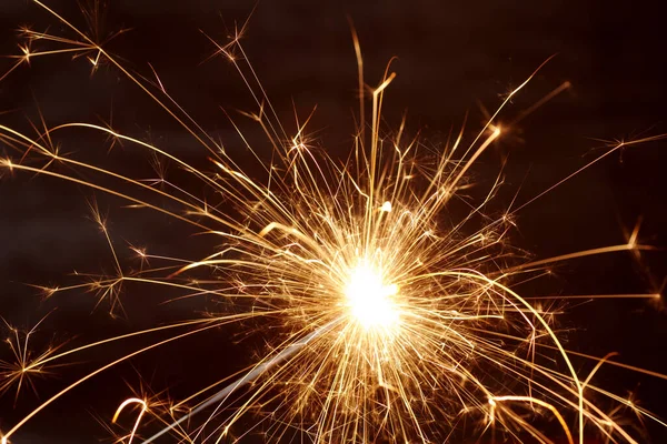 Pirotecnici Fuochi Artificio Notte Cielo Festa Festa — Foto Stock