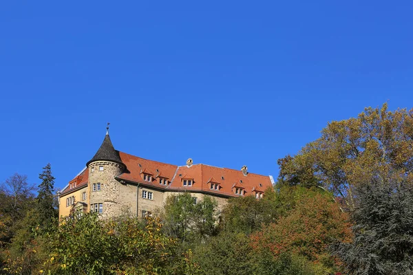 Κάστρο Πάνω Από Rotenberg Στο Rauenberg — Φωτογραφία Αρχείου