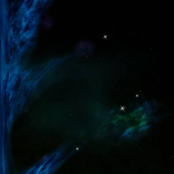 宇宙の星のフィールドは 星雲やガスの混雑 Nasaによって提供されたこの画像の要素 3Dレンダリング — ストック写真